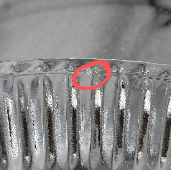 Anchor Hocking Monaco Ribbed Glass Cake Dome And Windsor Button Cane Plate - Picture 5 of 7